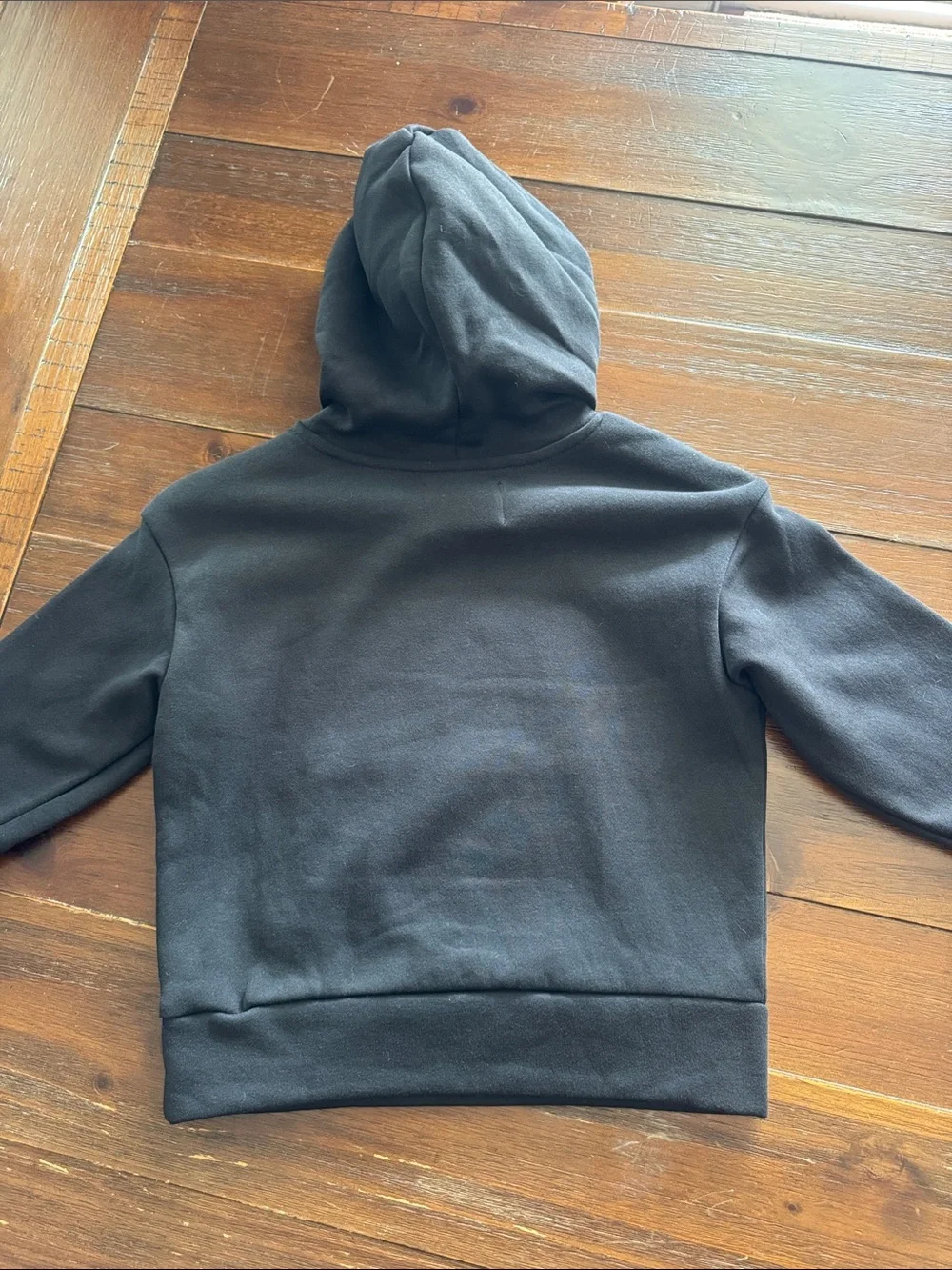Kids Black Hooded Sweatshirt